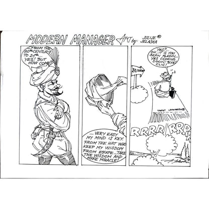 Julije Jelaska 29x21cm Orijinal Karikatür BOD02339