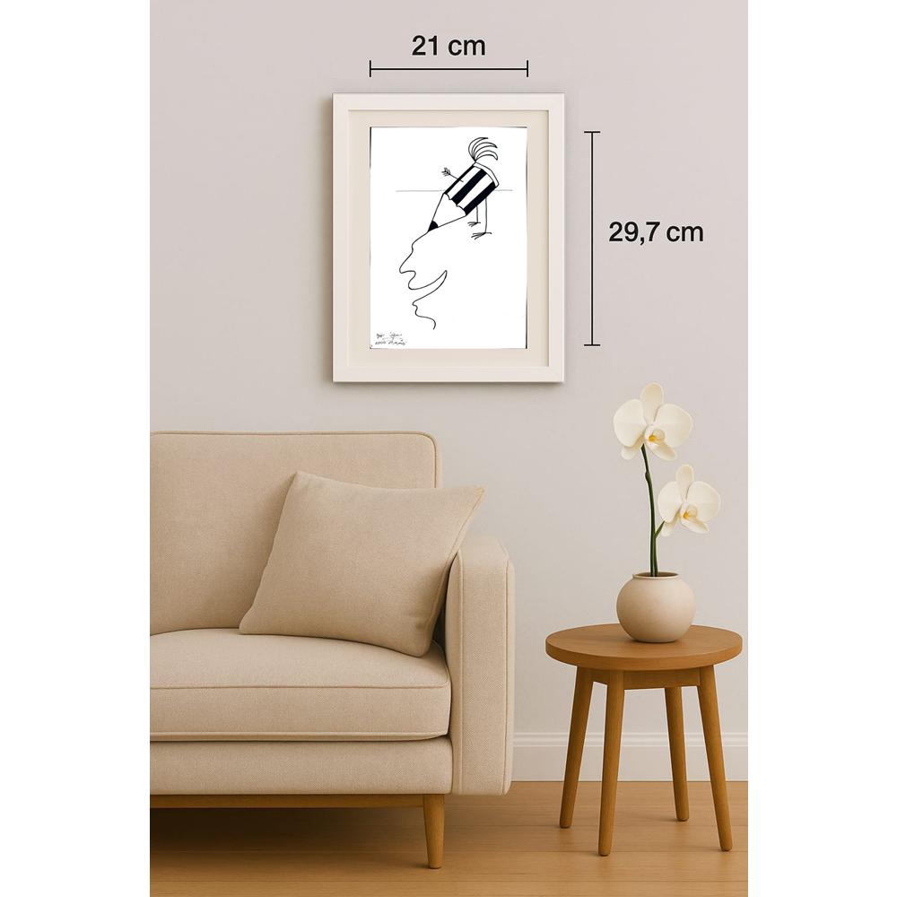 Masoud Ziaei Zardkhashosei 29x21cm Orijinal Karikatür BOD02341