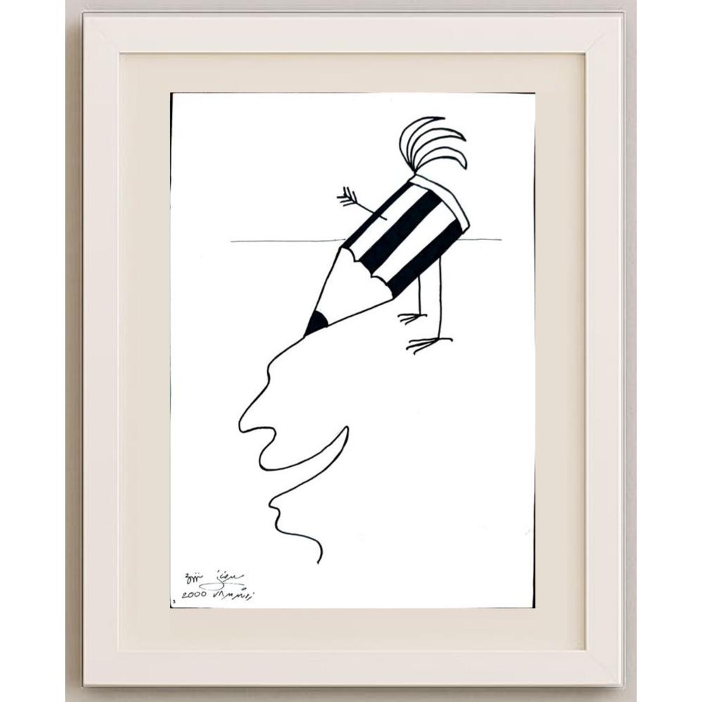Masoud Ziaei Zardkhashosei 29x21cm Orijinal Karikatür BOD02341