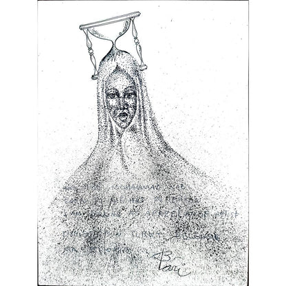Pari Mohammad Nabi 29x21cm Orijinal Karikatür BOD02342