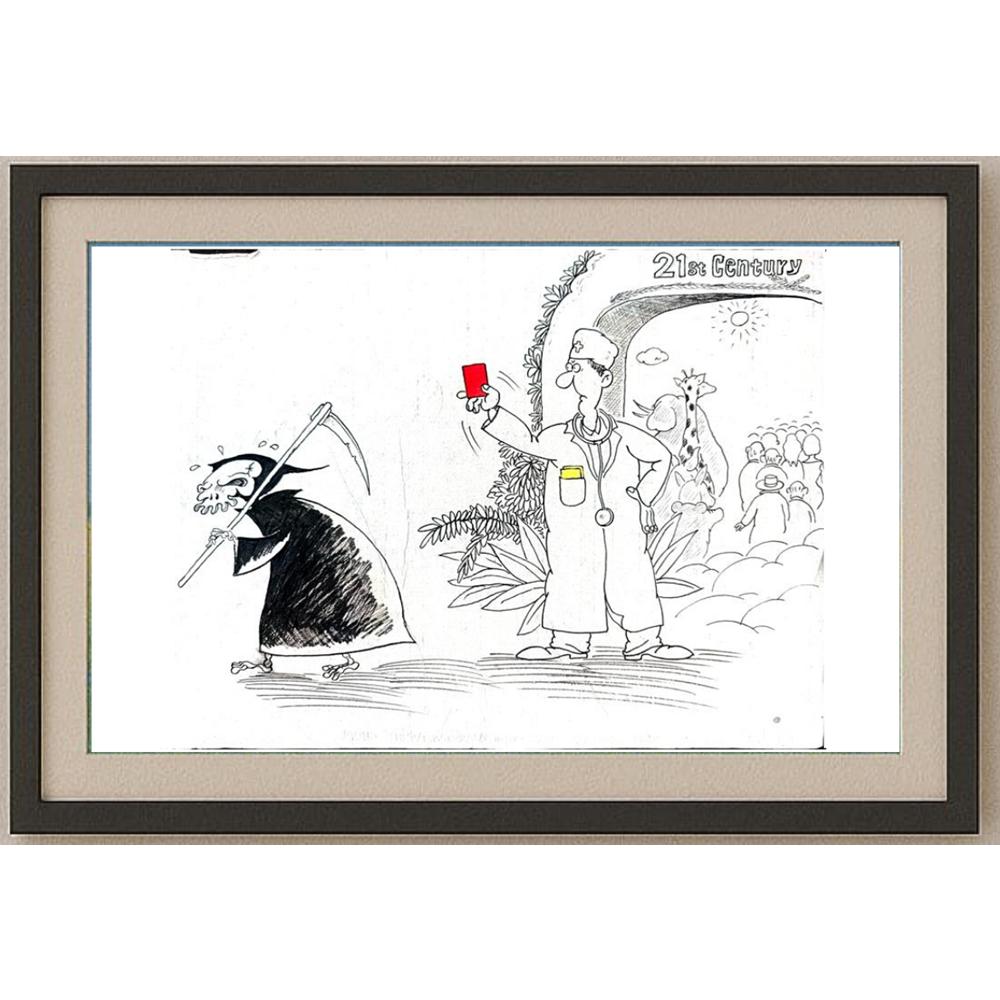 Chen Gang 29x21cm Orijinal Karikatür BOD02346