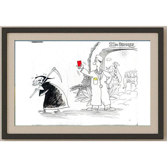 Chen Gang 29x21cm Orijinal Karikatür BOD02346