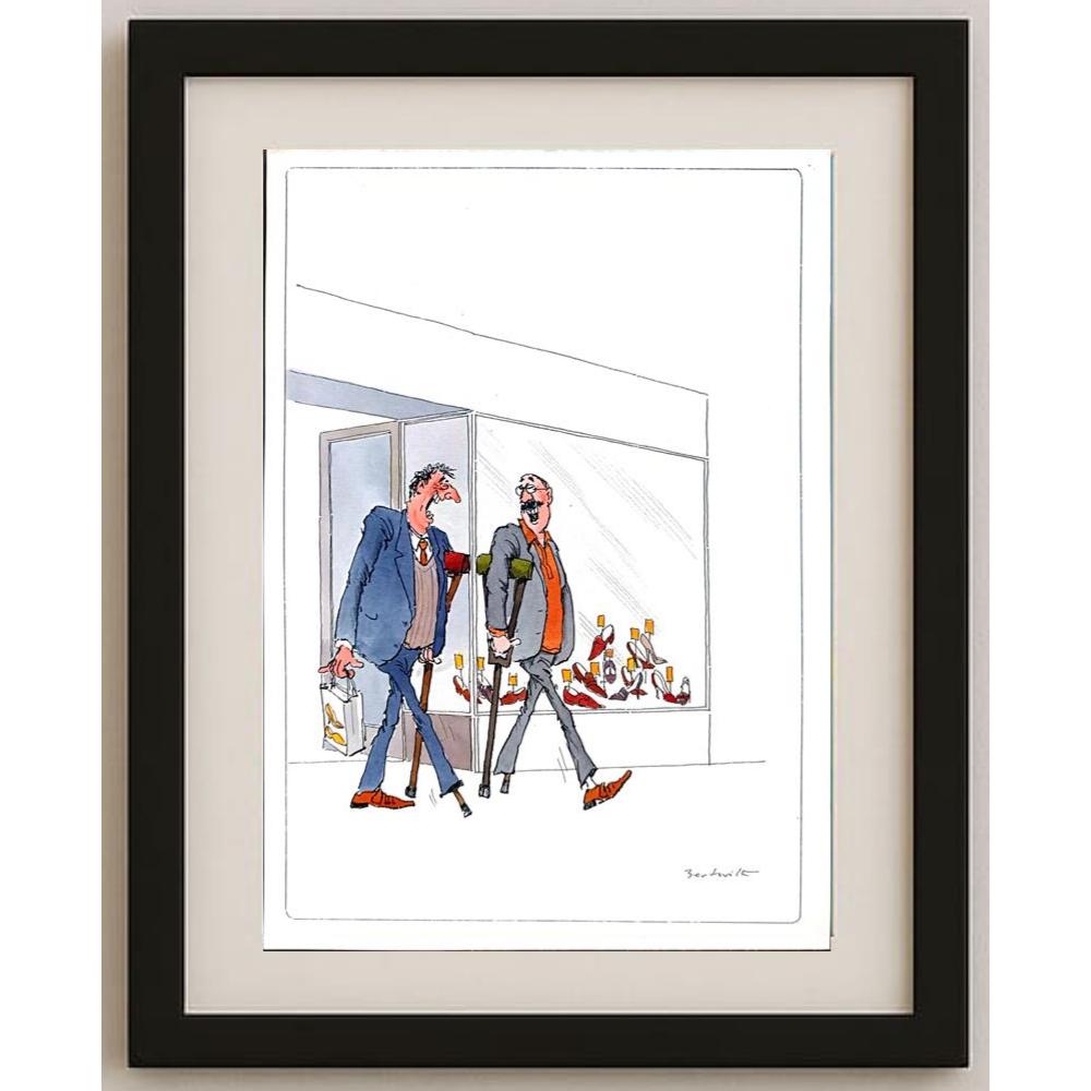 Bert Witte 29x21cm Orijinal Karikatür BOD02348