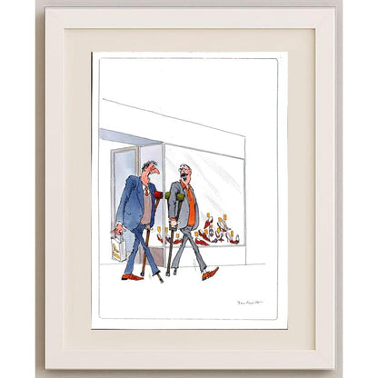 Bert Witte 29x21cm Orijinal Karikatür BOD02348