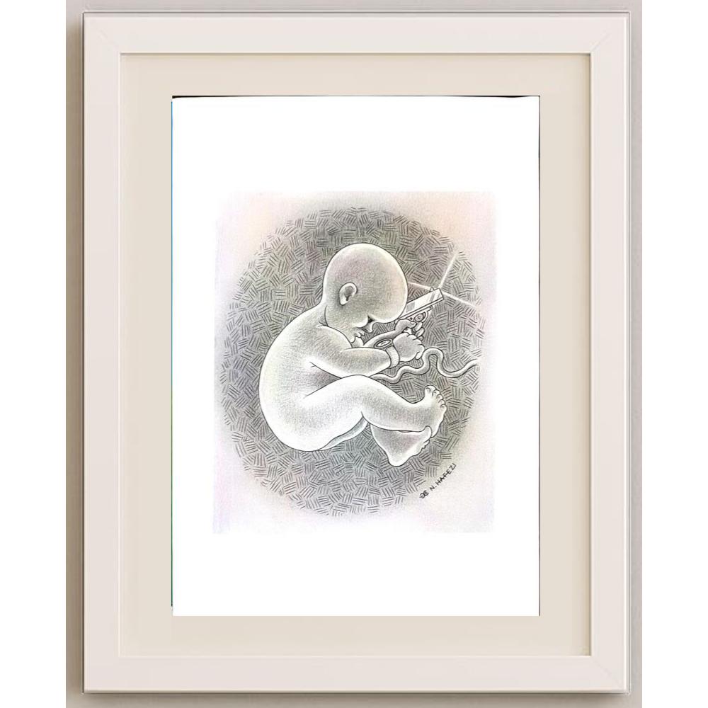 Nader Hafezi 29x21cm Orijinal Karikatür BOD02352
