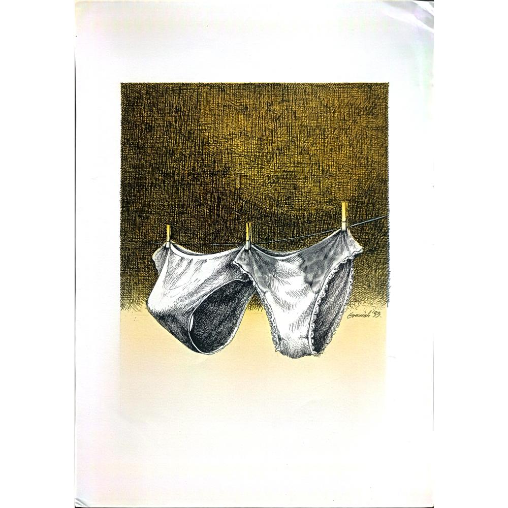 Miadzynarodowa Wystawa 33x21cm Orijinal Karikatür BOD02354