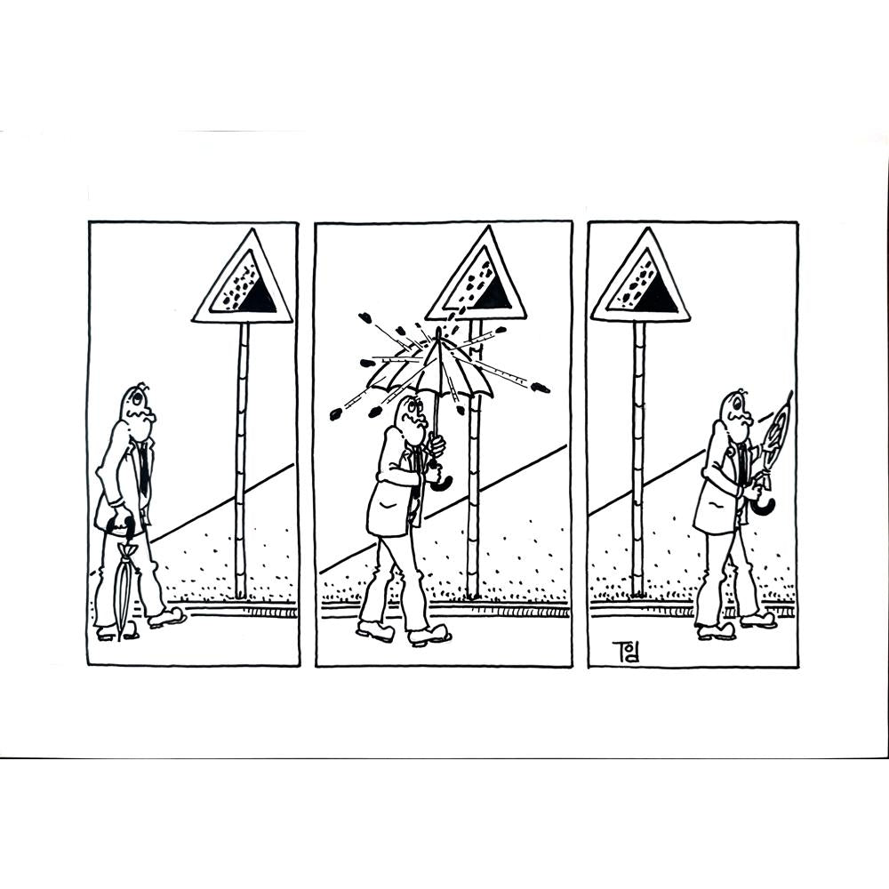 Tomislav Ozanic 29x21cm Orijinal Karikatür BOD02360