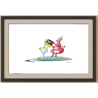Ivan Haramija 35x25cm Orijinal Karikatür BOD02363