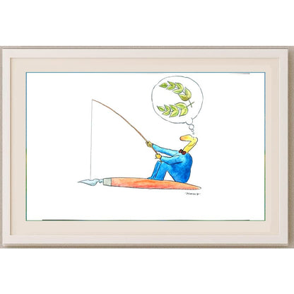 Ivan Haramija 35x25cm Orijinal Karikatür BOD02364