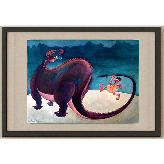 Xia Yuan 43x30cm Orijinal Karikatür BOD02367