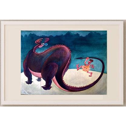 Xia Yuan 43x30cm Orijinal Karikatür BOD02367