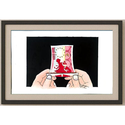 Frantisek Kratochvil 43x30cm Orijinal Karikatür BOD02368