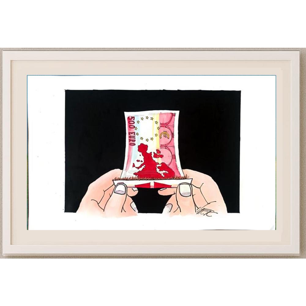 Frantisek Kratochvil 43x30cm Orijinal Karikatür BOD02368