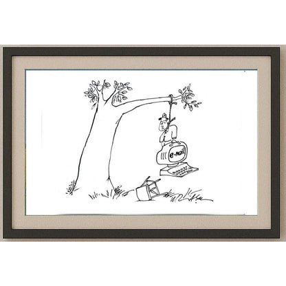 Gheorghita Ghinea Uriasu 29x21cm Orijinal Karikatür BOD02369