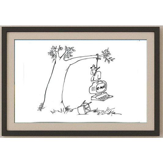 Gheorghita Ghinea Uriasu 29x21cm Orijinal Karikatür BOD02369