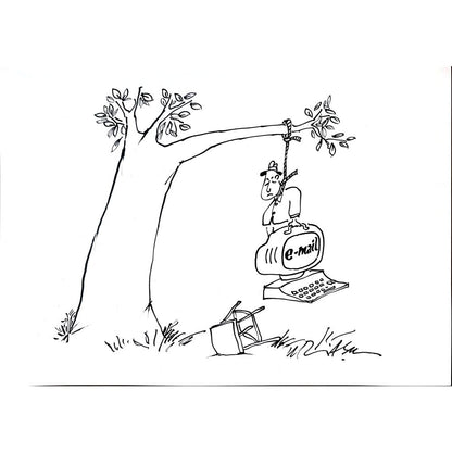 Gheorghita Ghinea Uriasu 29x21cm Orijinal Karikatür BOD02369