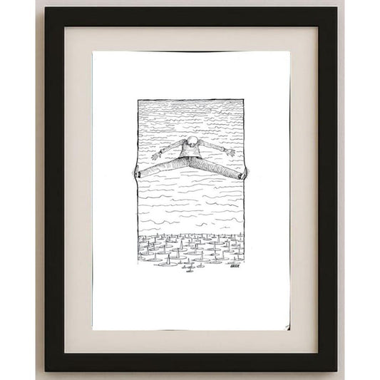 Jano Valter 43x30cm Orijinal Karikatür BOD02373