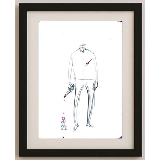 Mohsen Divandari 28x19cm Orijinal Karikatür BOD02382