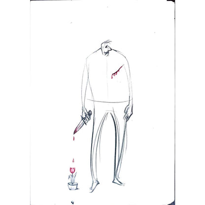 Mohsen Divandari 28x19cm Orijinal Karikatür BOD02382