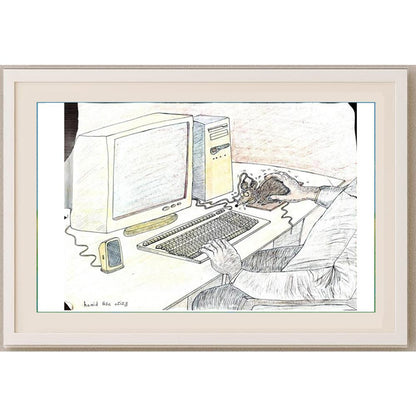 Hamid Reza Azizy 43x30cm Orijinal Karikatür BOD02390
