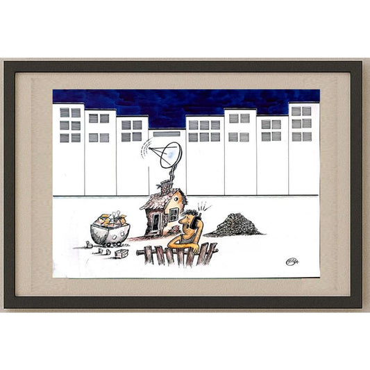 Zarko Gacesa 43x30cm Orijinal Karikatür BOD02391