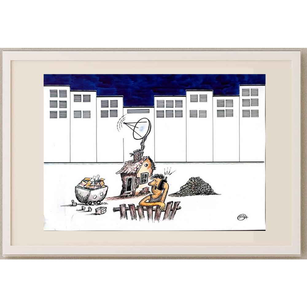 Zarko Gacesa 43x30cm Orijinal Karikatür BOD02391