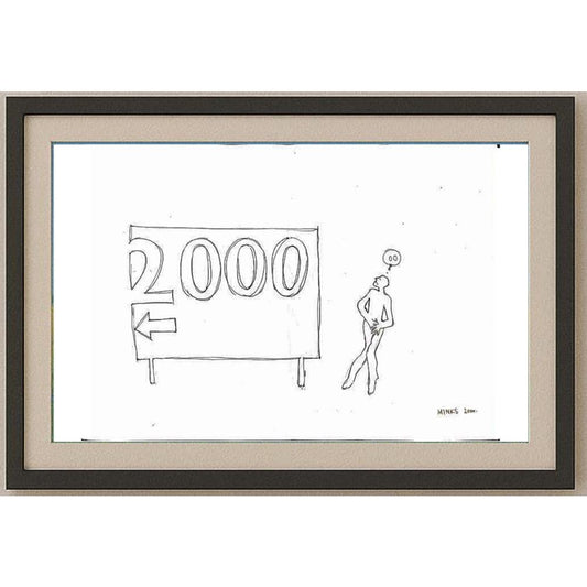 Josip Minks 43x30cm Orijinal Karikatür BOD02392