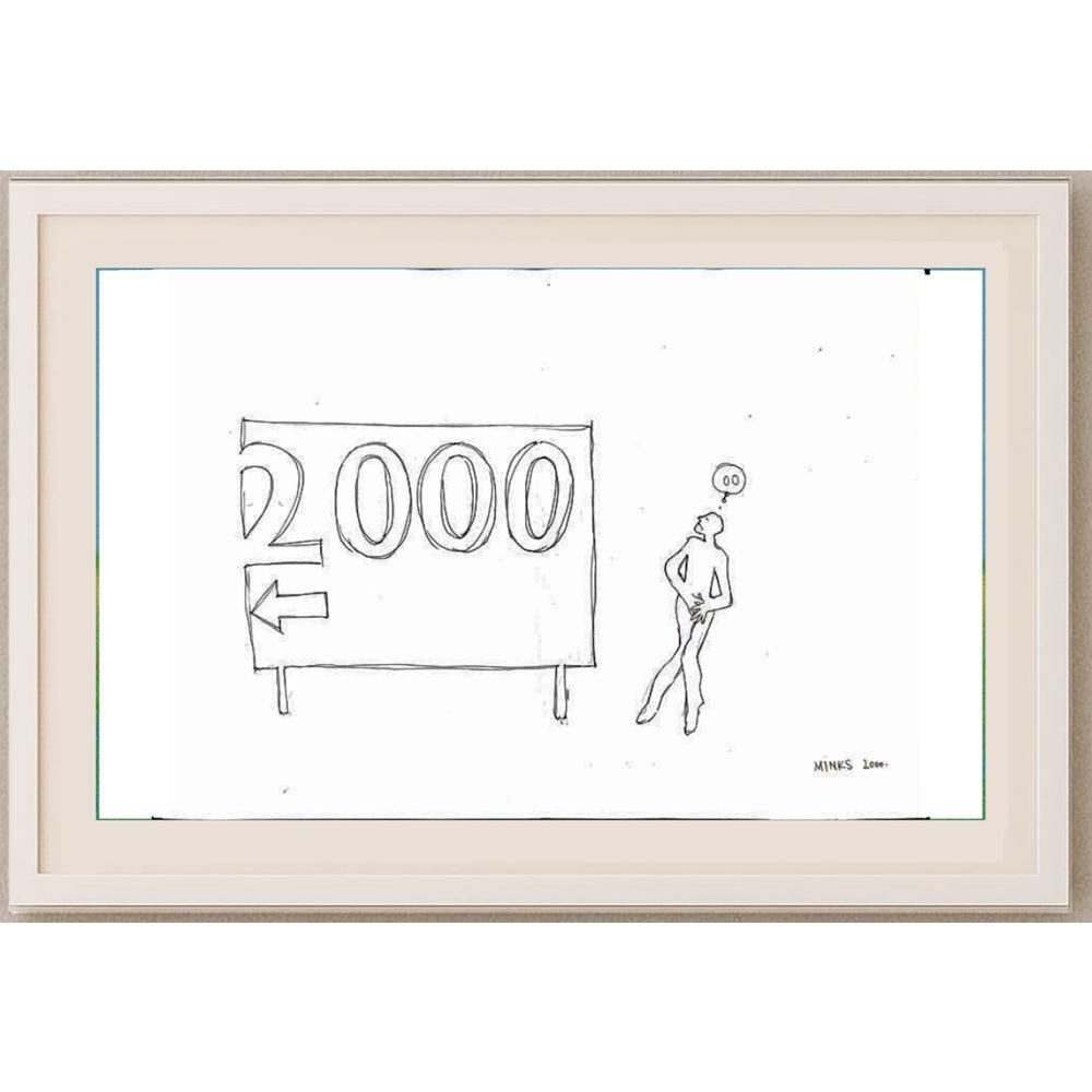 Josip Minks 43x30cm Orijinal Karikatür BOD02392