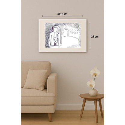 Mohammad Bacher Anim Safari 29x21cm Orijinal Karikatür BOD02398