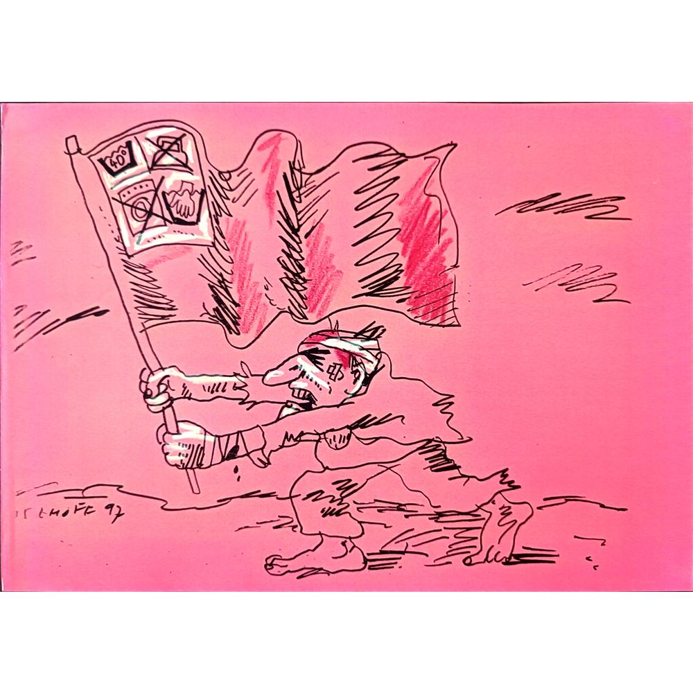 Jan Tomaschoff 29x21cm Orijinal Karikatür BOD02401