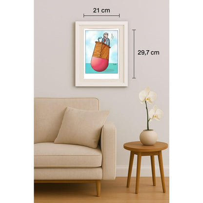 Nikolae Ionita 29x21cm Orijinal Karikatür BOD02403