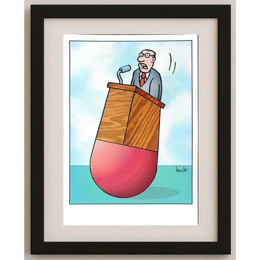 Nikolae Ionita 29x21cm Orijinal Karikatür BOD02403