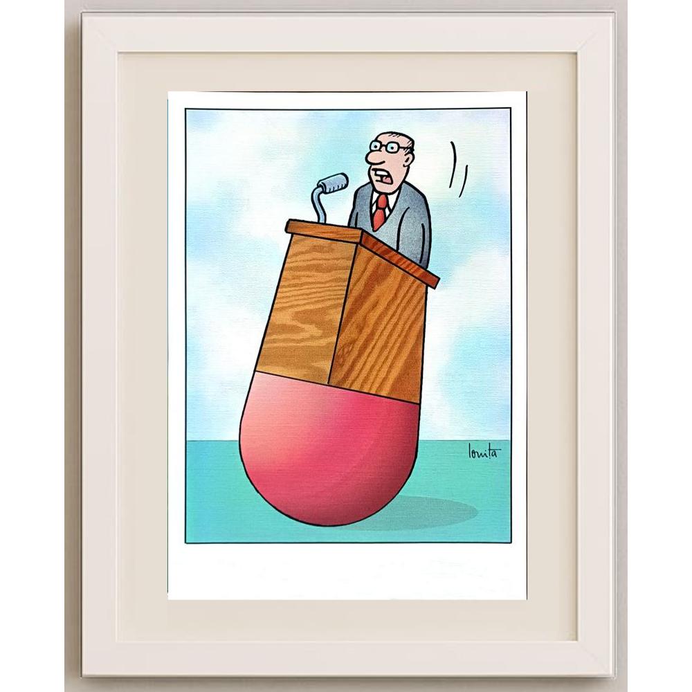 Nikolae Ionita 29x21cm Orijinal Karikatür BOD02403
