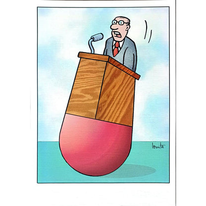 Nikolae Ionita 29x21cm Orijinal Karikatür BOD02403