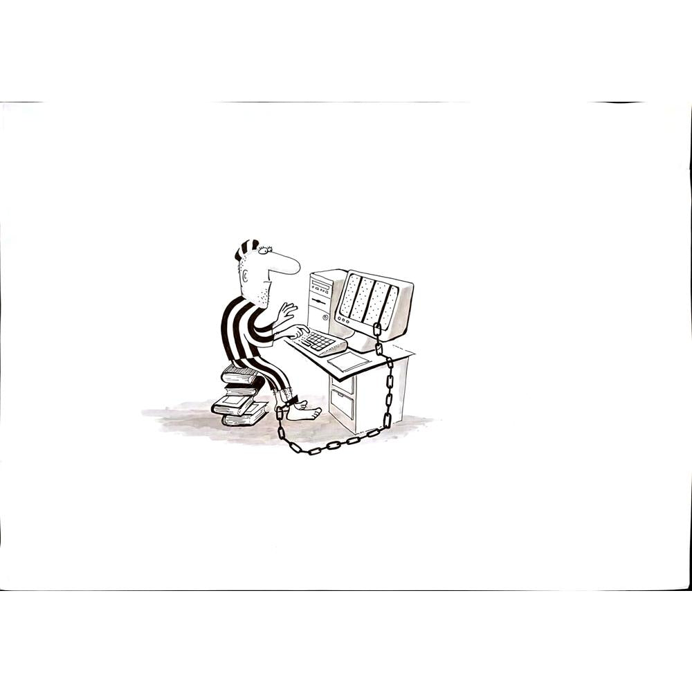 Zdravko Beshendgiev 49x35cm Orijinal Karikatür BOD02410