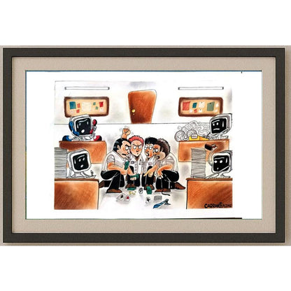 Igracio Carranza 43x30cm Orijinal Karikatür BOD02411