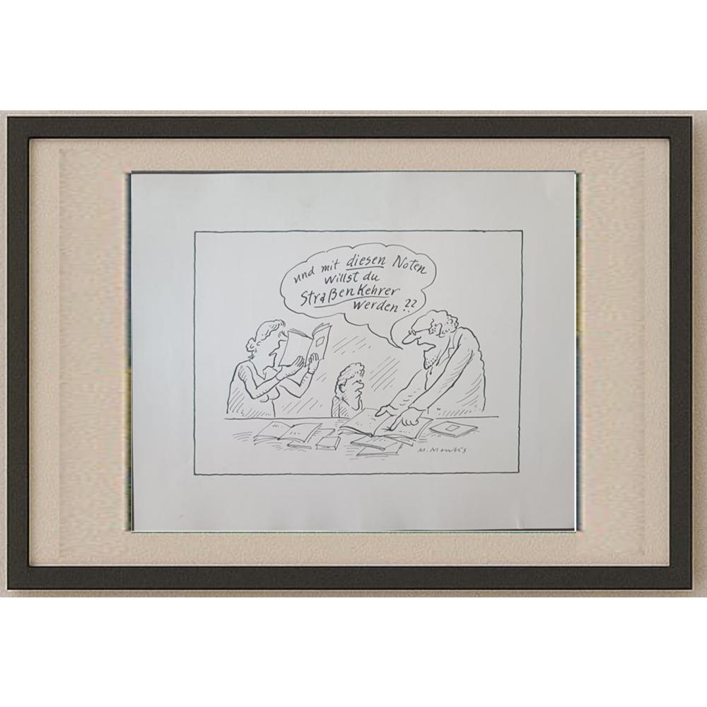 Marie Marcks 29x21cm Orijinal Karikatür BOD02413