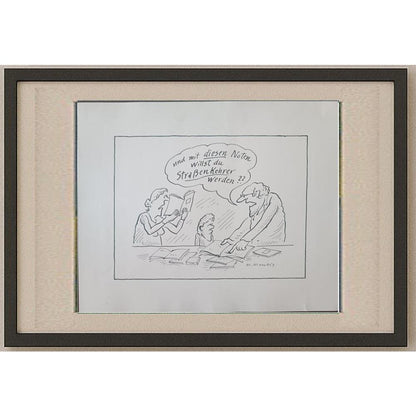 Marie Marcks 29x21cm Orijinal Karikatür BOD02413