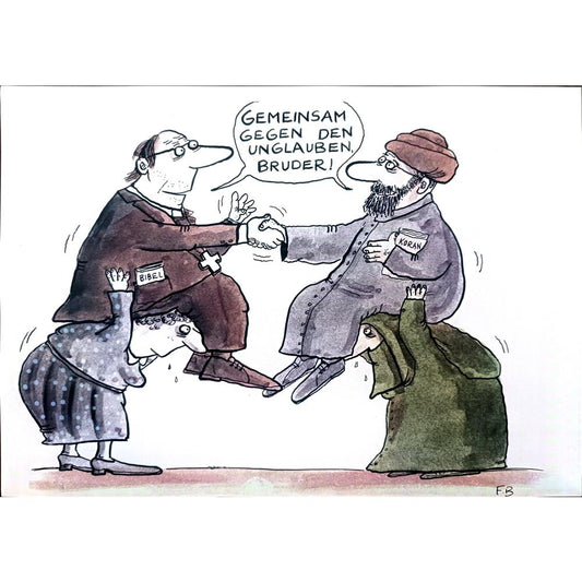 Franziska Becker 29x21cm Orijinal Karikatür BOD02416