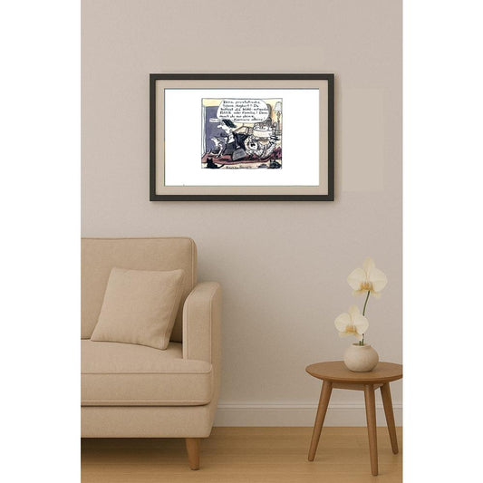 Franziska Becker 24x18cm Orijinal Karikatür BOD02419