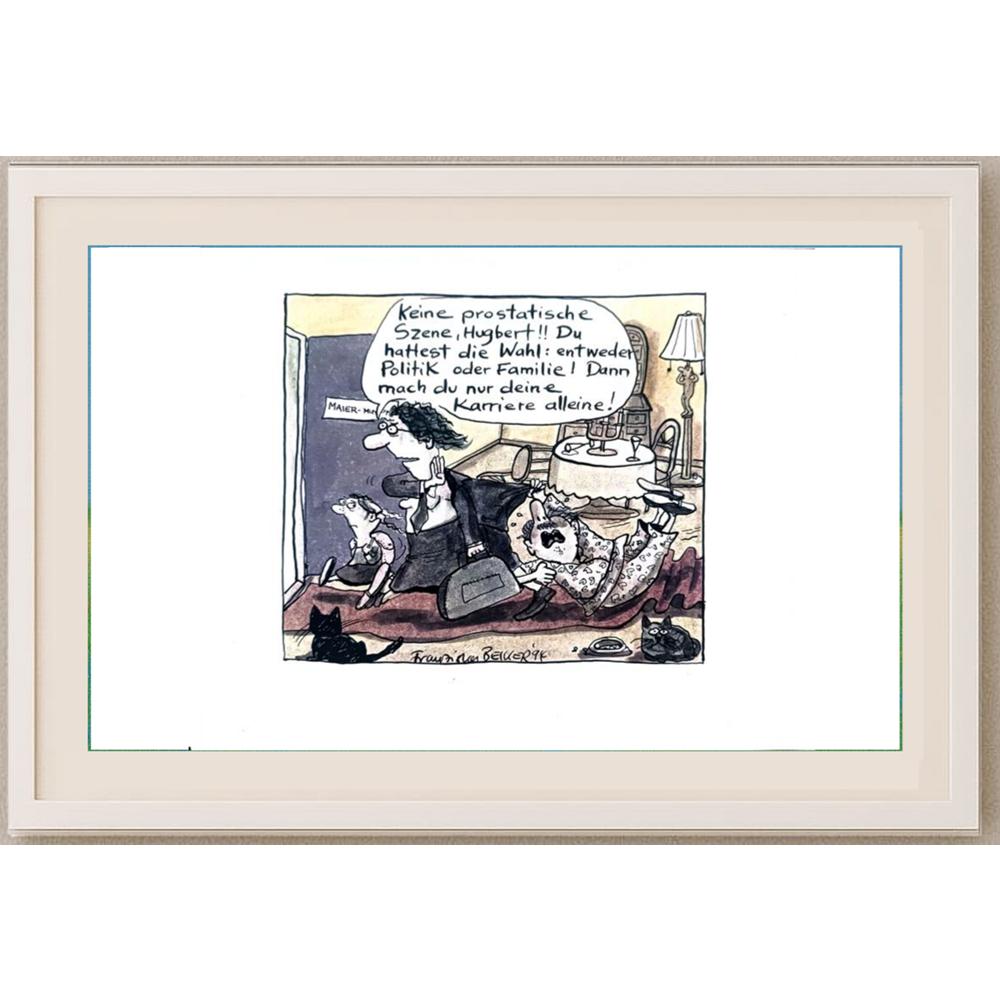 Franziska Becker 24x18cm Orijinal Karikatür BOD02419