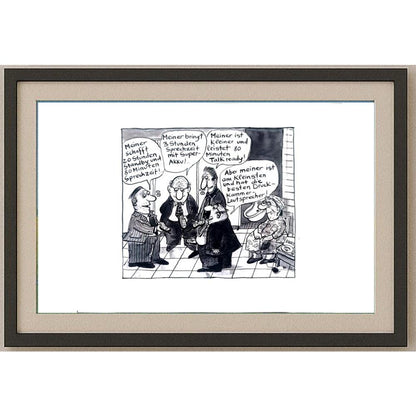 Franziska Becker 24x18cm Orijinal Karikatür BOD02422