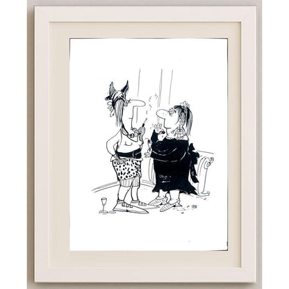 Franziska Becker 29x21cm Orijinal Karikatür BOD02424