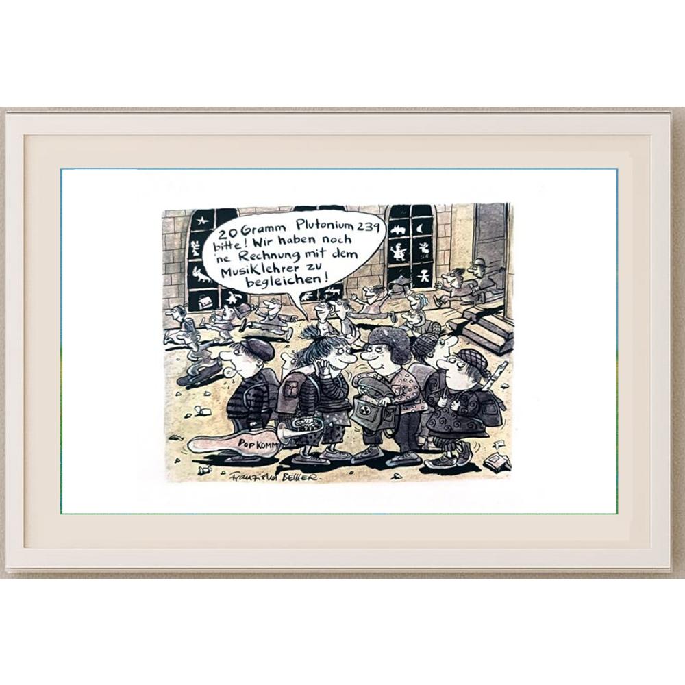 Franziska Becker 24x18cm Orijinal Karikatür BOD02425