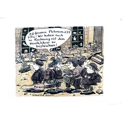 Franziska Becker 24x18cm Orijinal Karikatür BOD02425