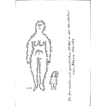 Marie Marcks 29x21cm Orijinal Karikatür BOD02429