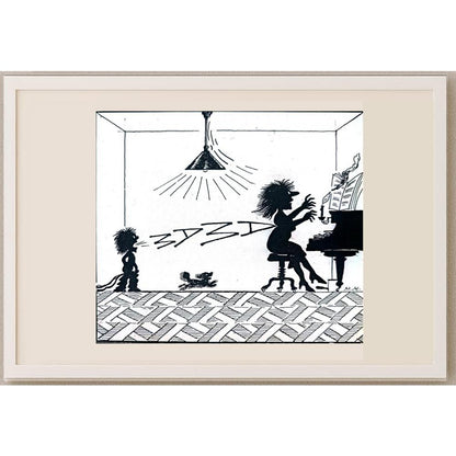 Marie Marcks 14x12cm Orijinal Karikatür BOD02432