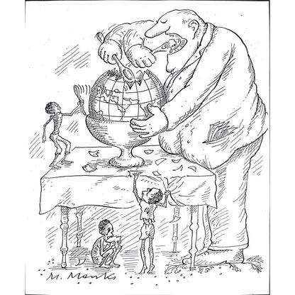 Marie Marcks 21x17cm Orijinal Karikatür BOD02434