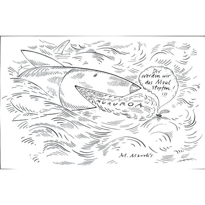 Marie Marcks 27x17cm Orijinal Karikatür BOD02436