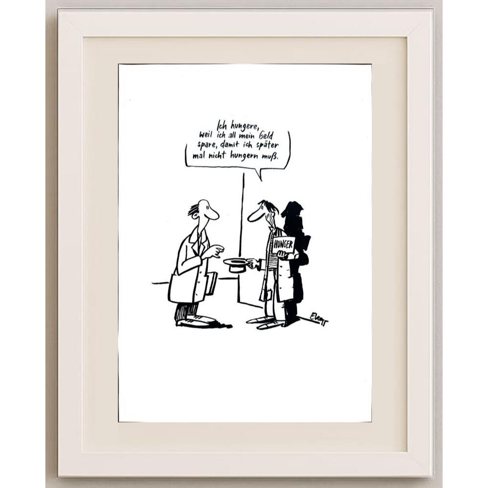 Erich Rauschenbach 29x21cm Orijinal Karikatür BOD02441